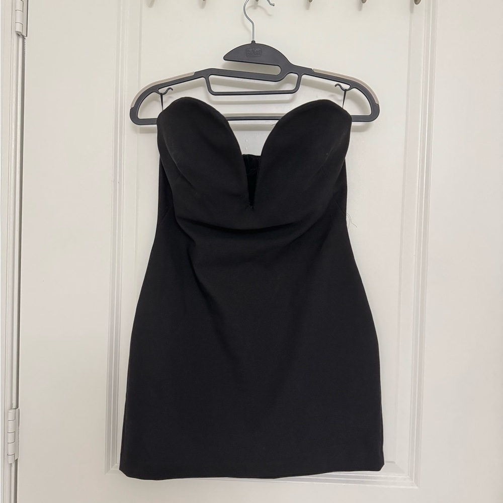 Zara Black Strapless Dress